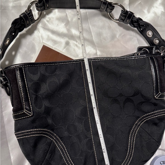 Coach Black Signature Shoulder Bag NWT 6267